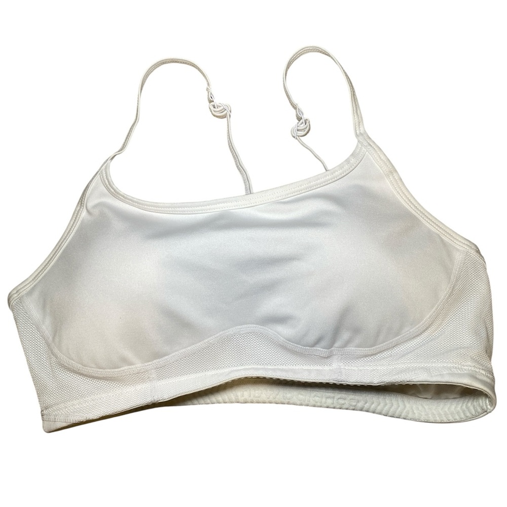 New Balance White Sports Bra